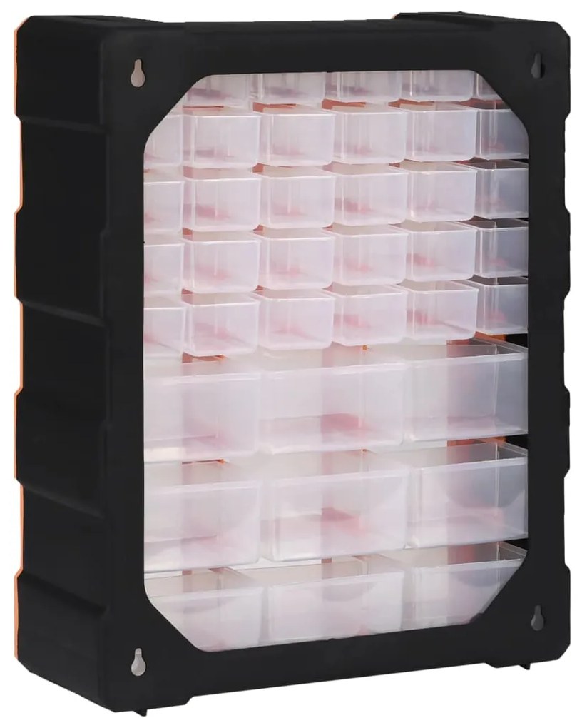 Caixa organizadora com 39 gavetas 38x16x47 cm