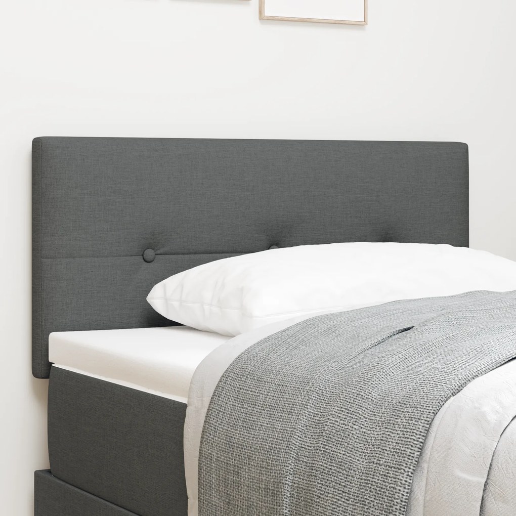 Cabeceira vidaXL Cinza escuro Madeira 90 cm Design Estiloso
