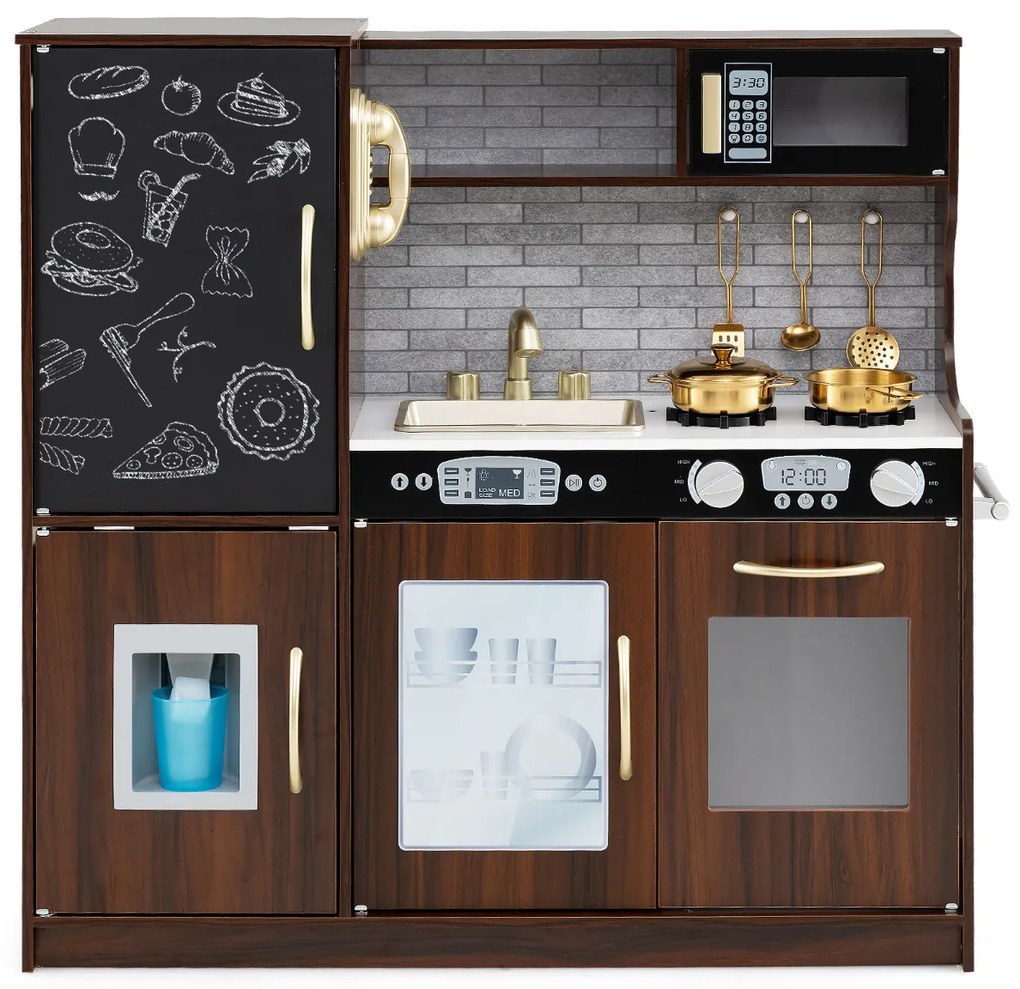 Cozinha de faz de conta para meninos e meninas de 3 a 6 anos - Rosa