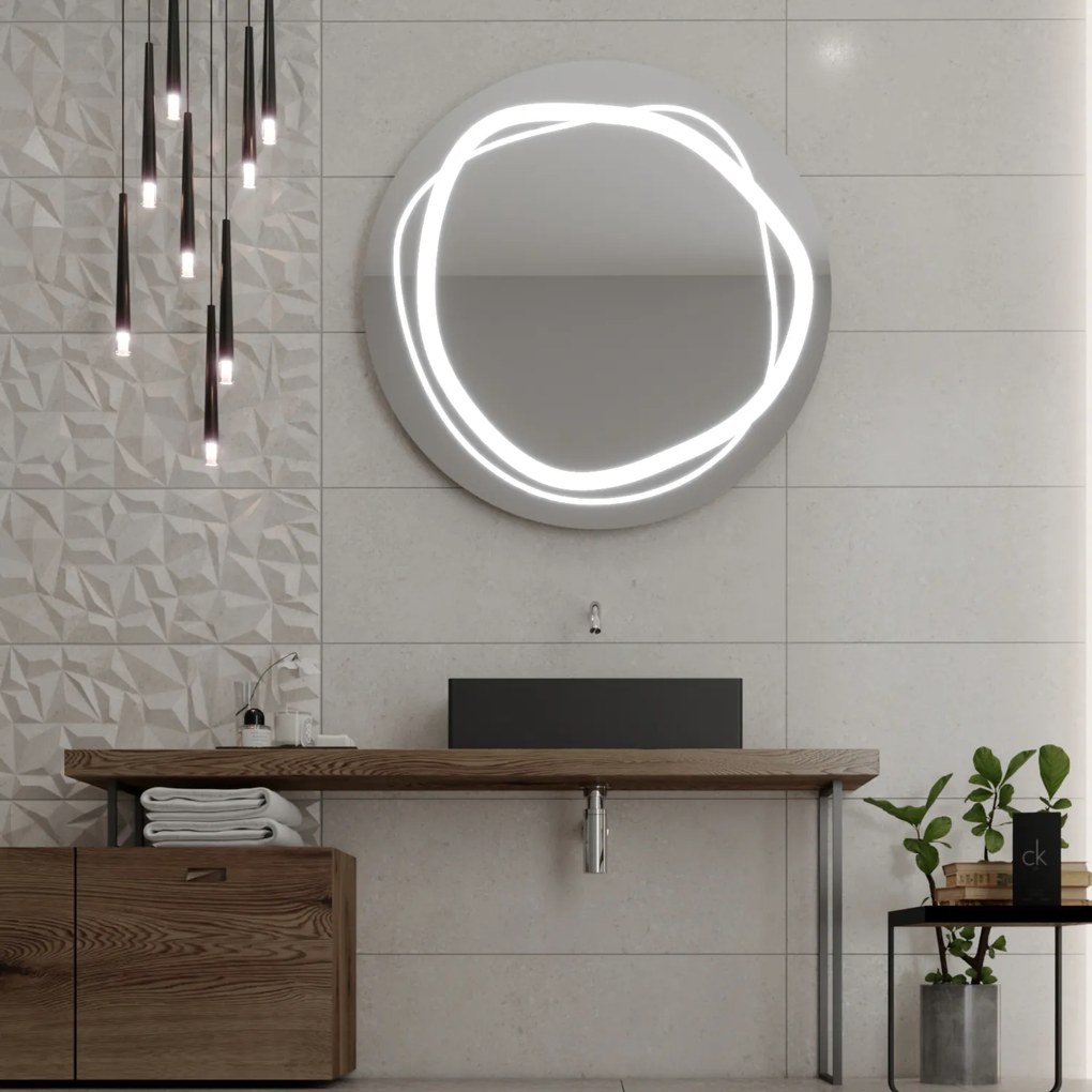 Espelho Redondo LED C9 premium 40x40