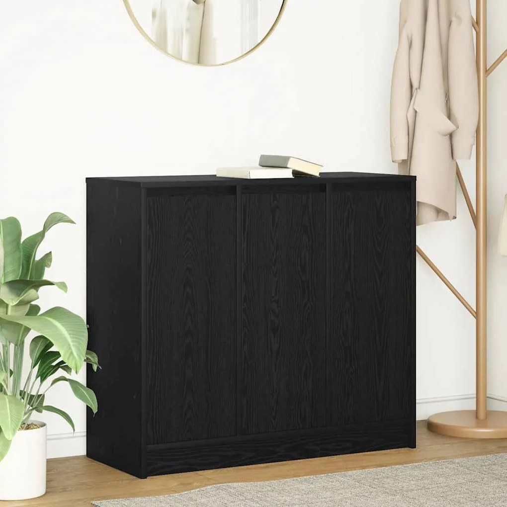 vidaXL Aparador 85x34x76 cm derivados de madeira carvalho preto