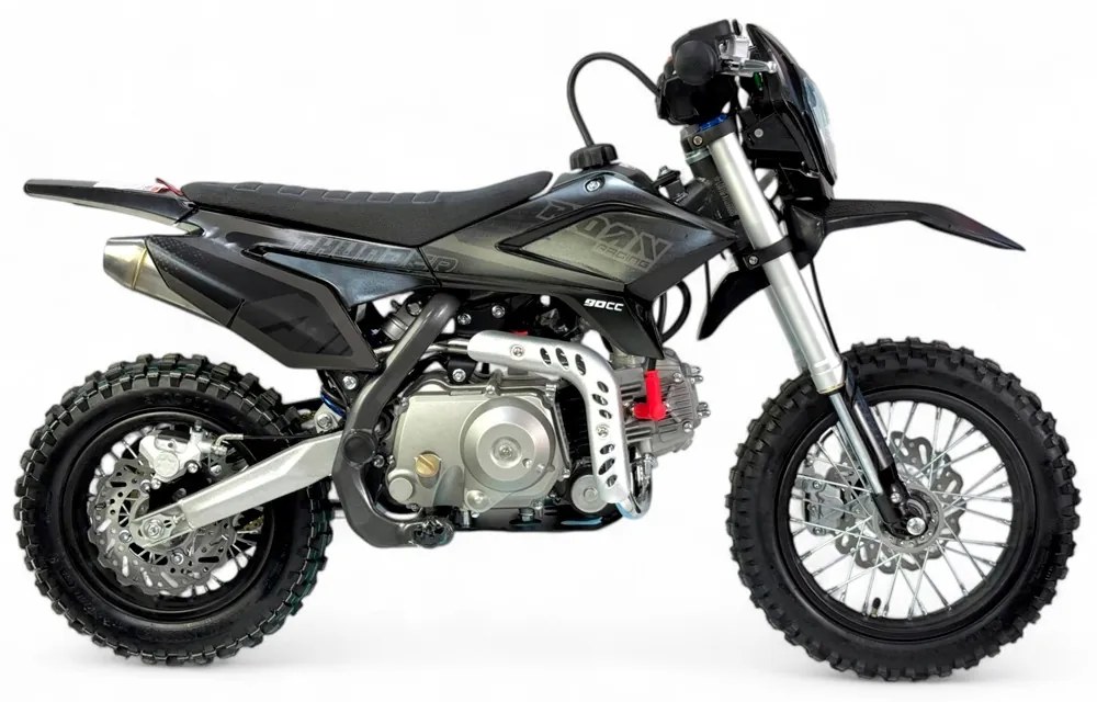 MINI MOTO Crianças MINICROSS Gasolina 70CC 10/10" APOLLO THUNDER AUTO Preta