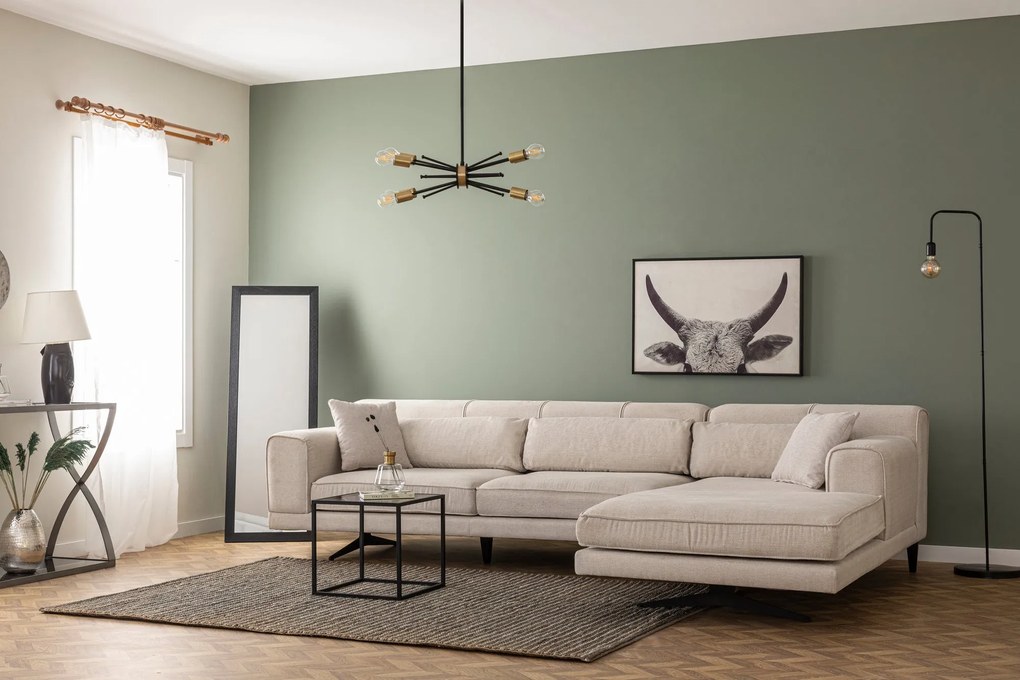 Sofá de Canto Jivago – Bege – 308 x 198 cm