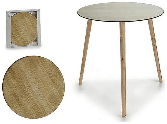 Mesa de apoio Madeira Cristal madeira de pinho (50 x 50 x 50 cm)