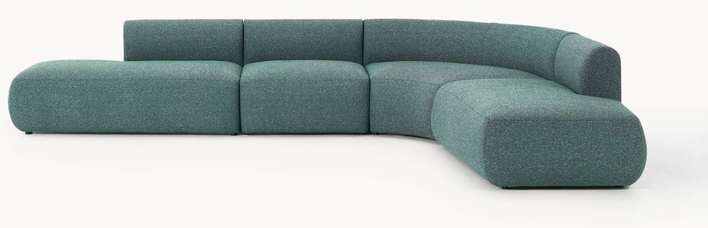 Sofá de canto modular XL em bouclé Sofia