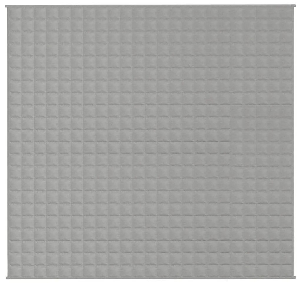 Manta pesada 11 kg 220x230 cm tecido cinzento