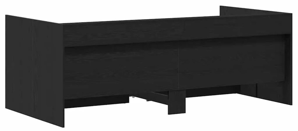 Cama de Dia com Gavetas Cinza Concreto 90x200 cm Madeira Reforçada