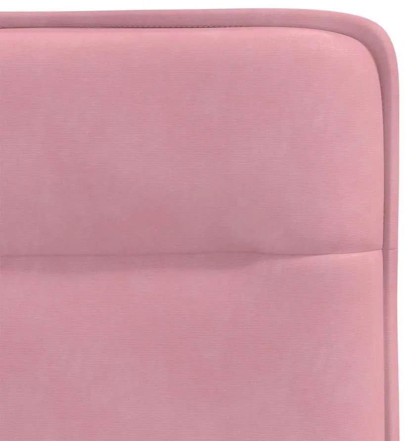 Cadeiras de jantar 6 pcs veludo rosa