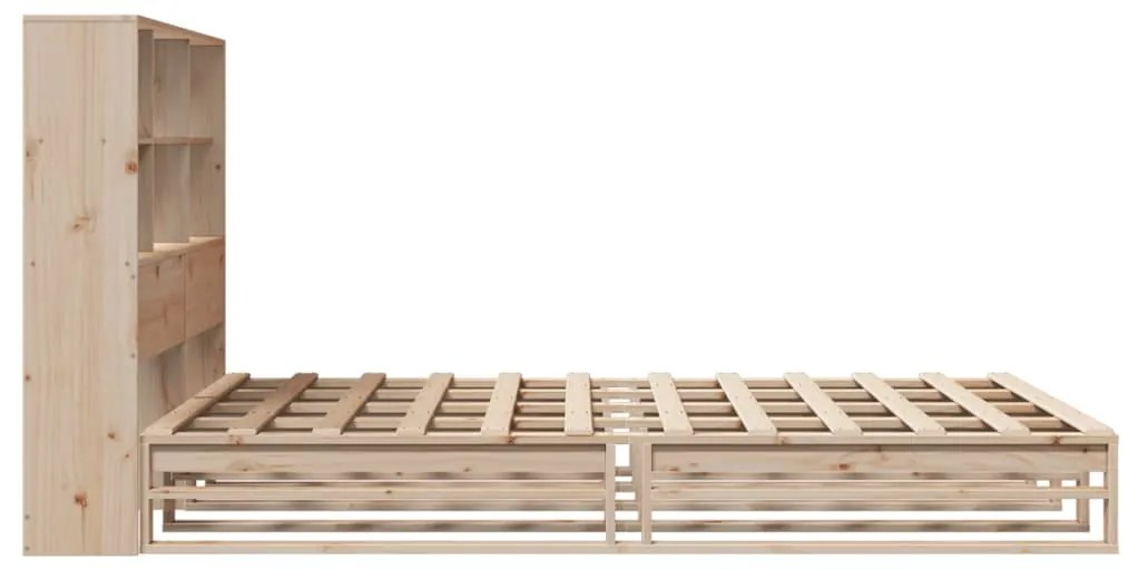 Cama com estante sem colchão 135x190 cm madeira maciça