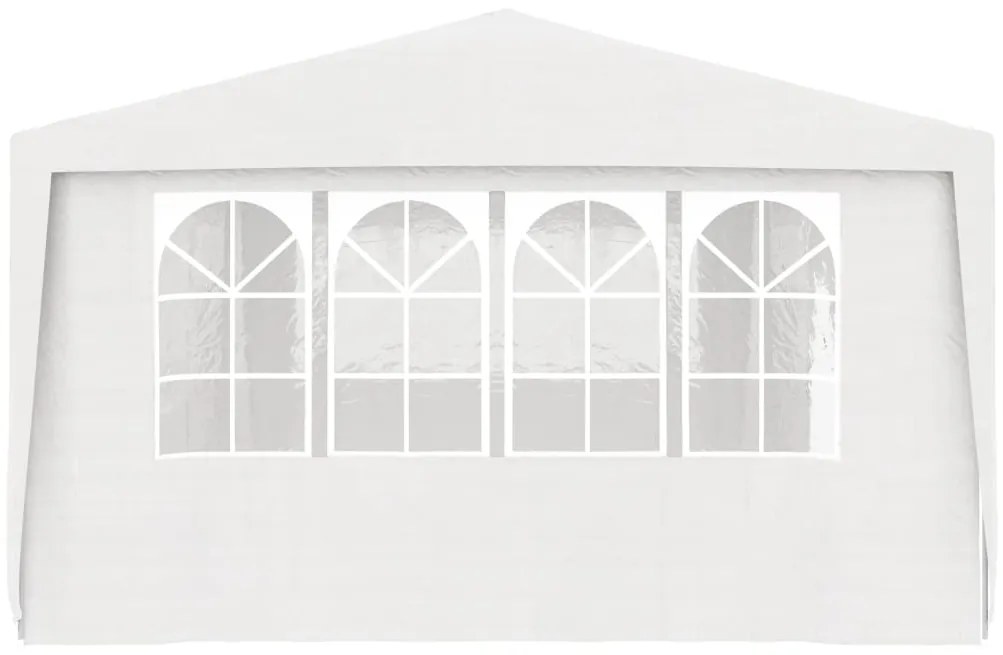 Tenda festas profissional + paredes laterais 4x9m 90g/m² branco