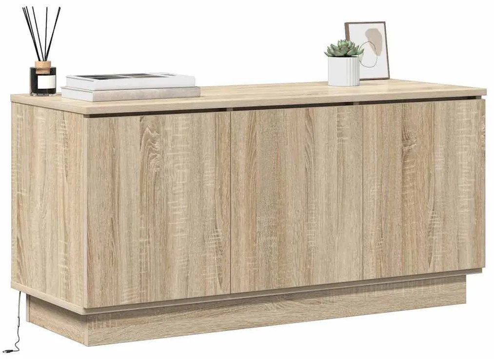 Cabinet de TV Carvalho Sonoma 100x38x49 cm Madeira de Engenharia