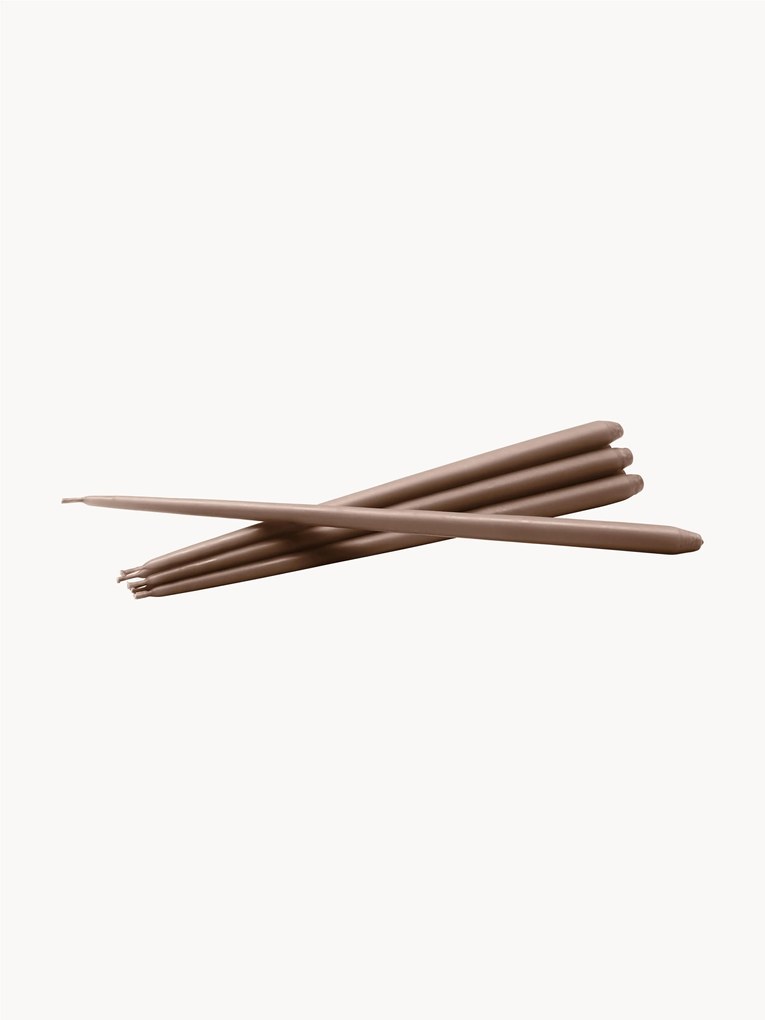 Velas finas compridas Stoff Nagel, conjunto de 6