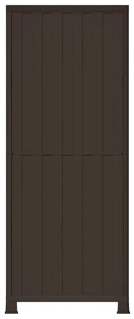 Armário de plástico 68x39x171,5 cm design em vime
