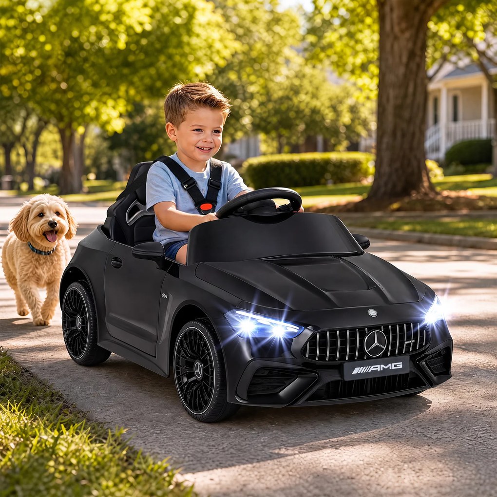 Carro Elétrico Infantil 2 a 5 anos até 25 kg, 99 x 54 x 43 cm, Comando à Distância, Preto