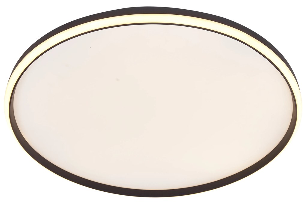 Plafon de design preto com branco incluindo LED com 3 níveis de dimerização - Xavi Design