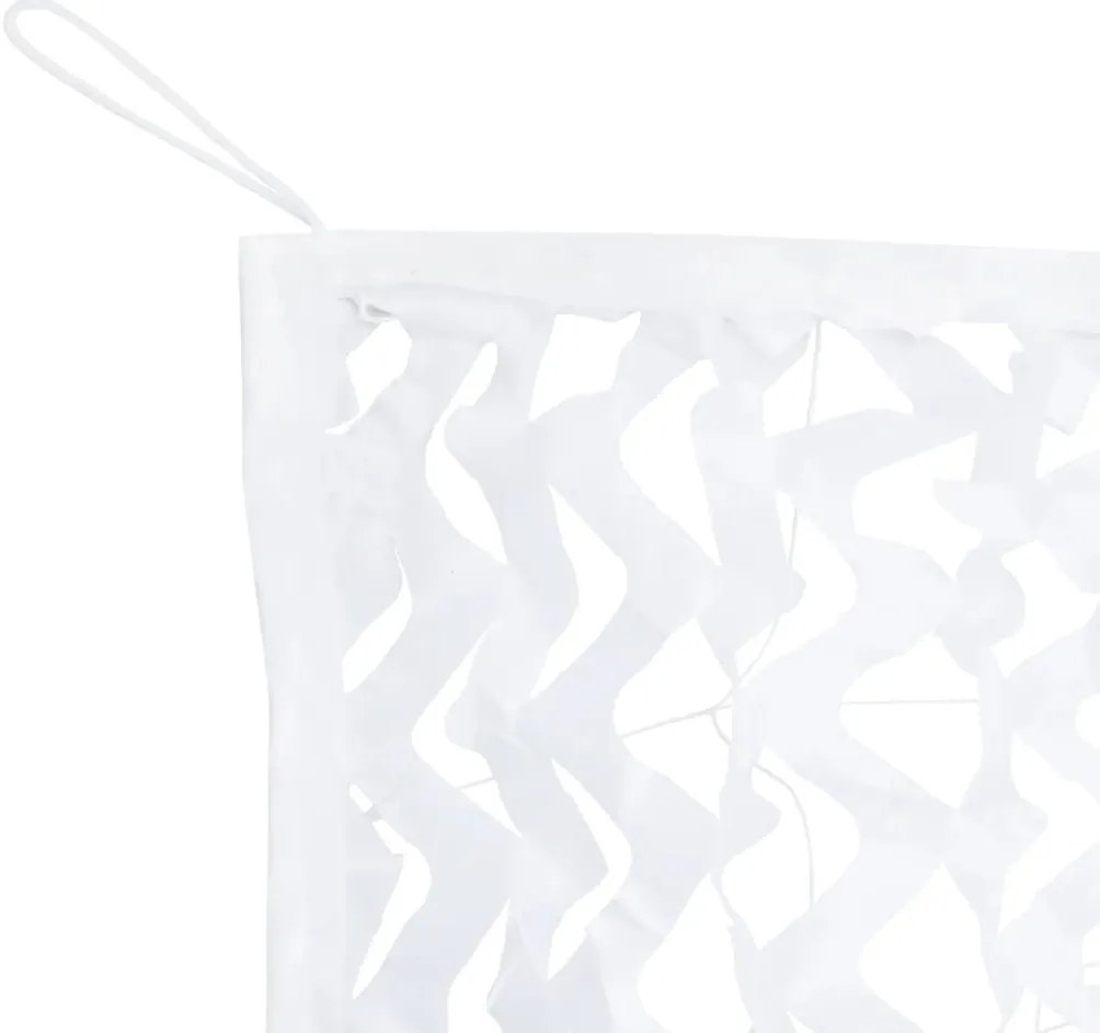Rede de camuflagem com saco de arrumação 729x602 cm branco
