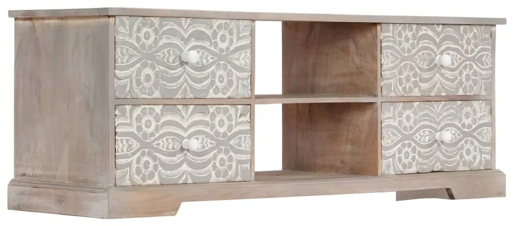 Móvel de TV 120x30x40 cm madeira de acácia maciça