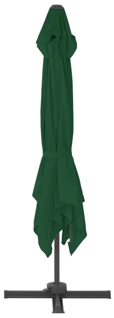 Guarda-sol de jardim com base portátil verde