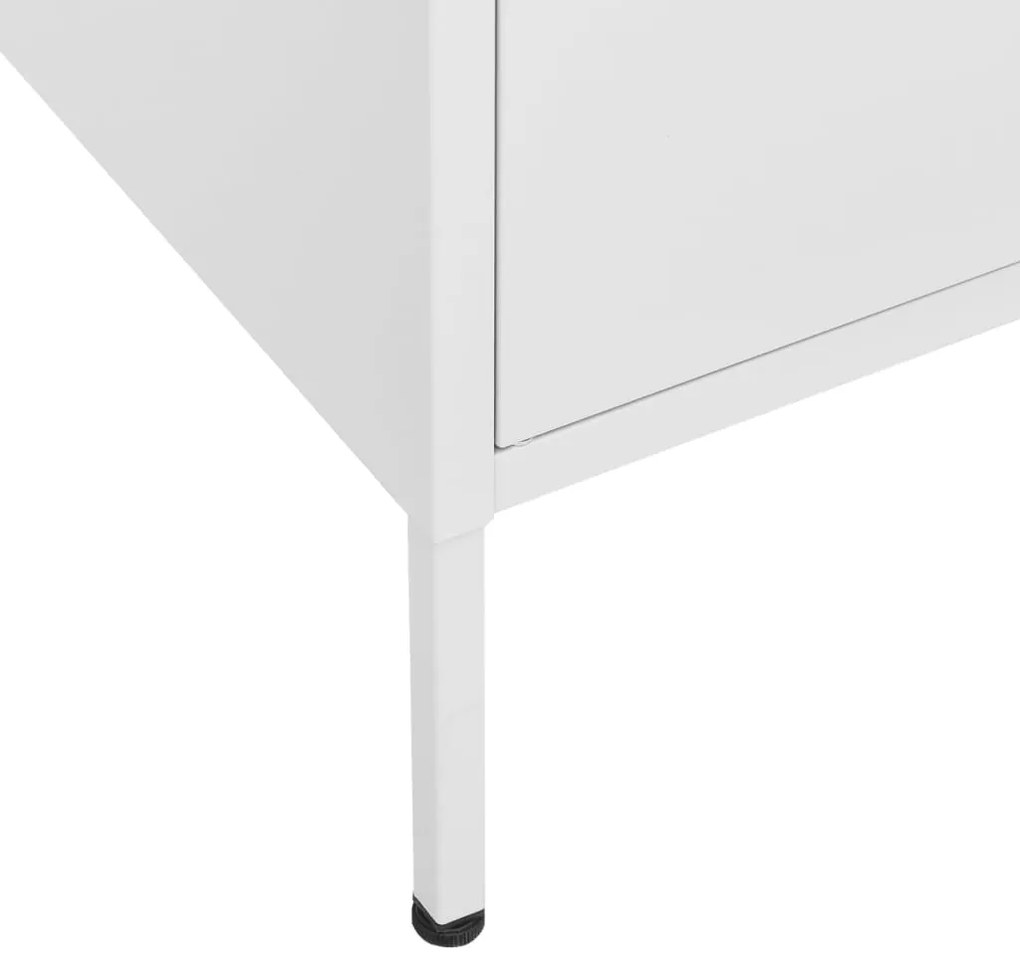 Armário de arrumação aço 80x35x101,5 cm branco