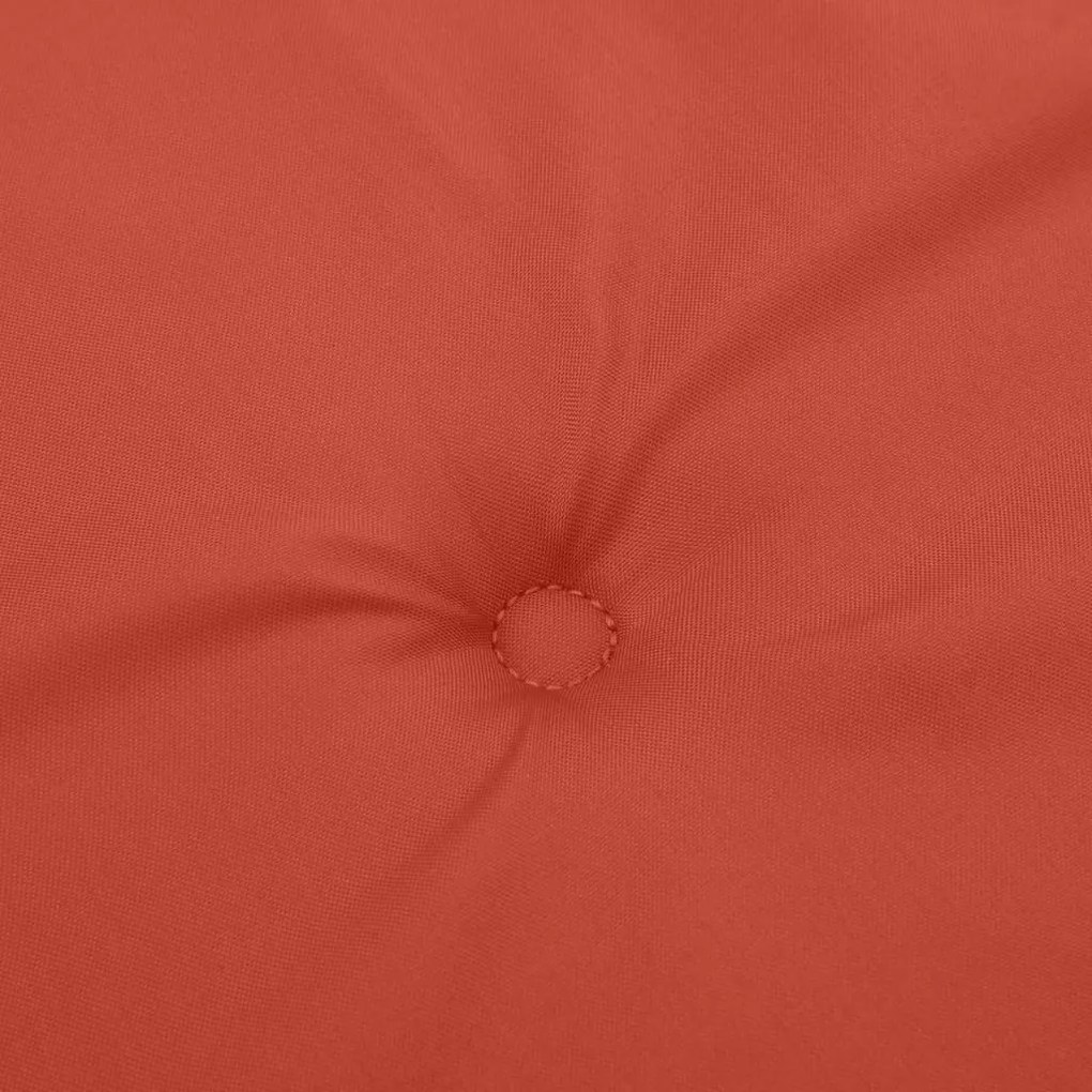 Almofadão p/ banco jardim 150x50x7 cm mesclado tecido vermelho