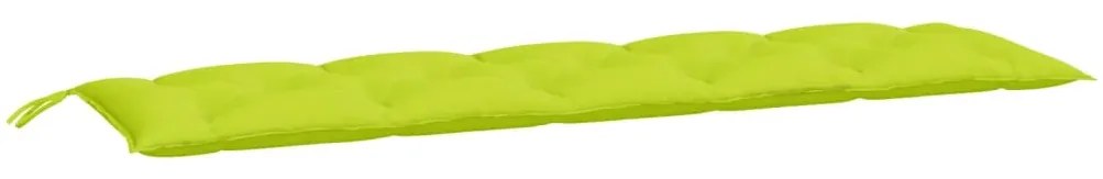 Almofadões banco jardim 2 pcs tecido oxford verde brilhante
