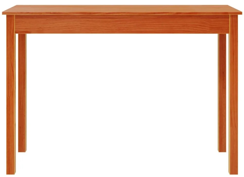 Mesa consola 110x40x75 cm madeira de pinho maciça castanho mel