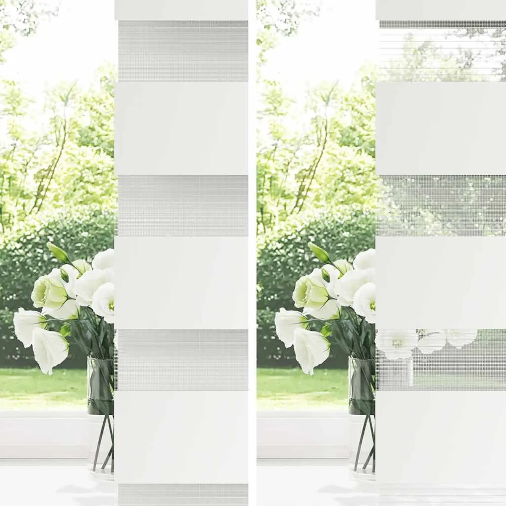 Estore de rolo 90 x 150 cm, linhas de zebra / Cinza