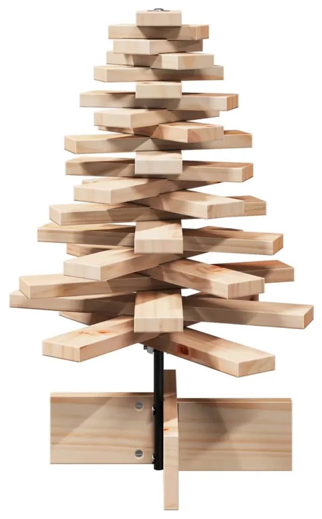 Árvore de Natal decorativa 60 cm madeira de pinho maciça