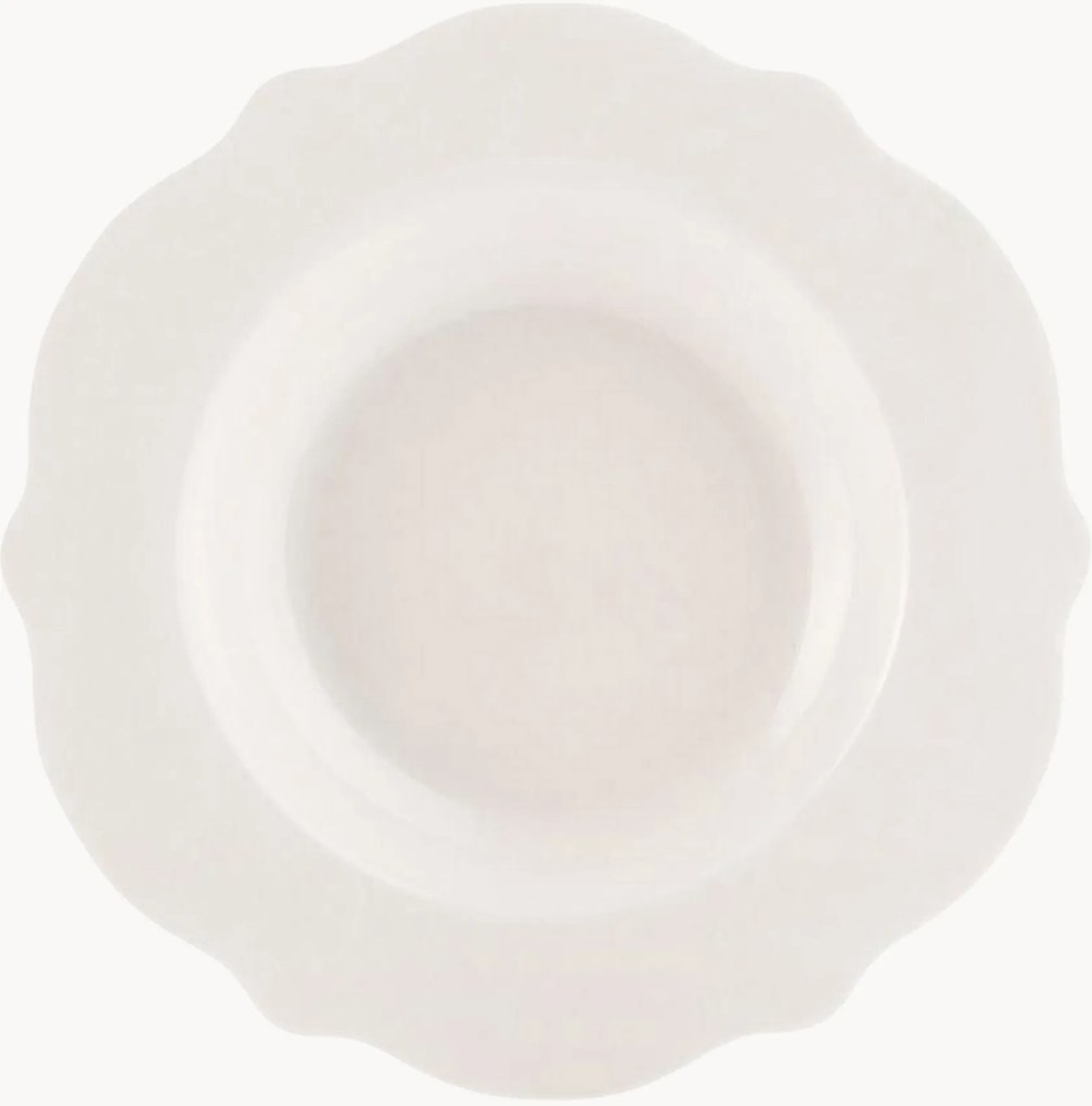 Pratos de sopa em porcelana Blanc, conjunto de 6