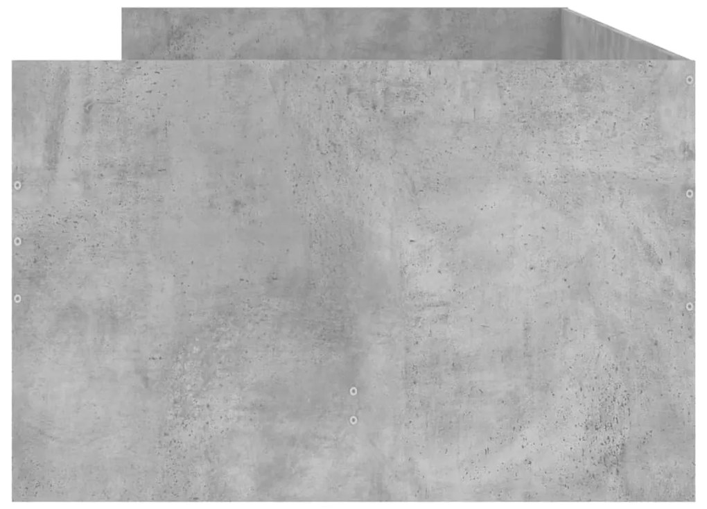Estrutura de cama com gavetas 100x200 cm cinzento-cimento
