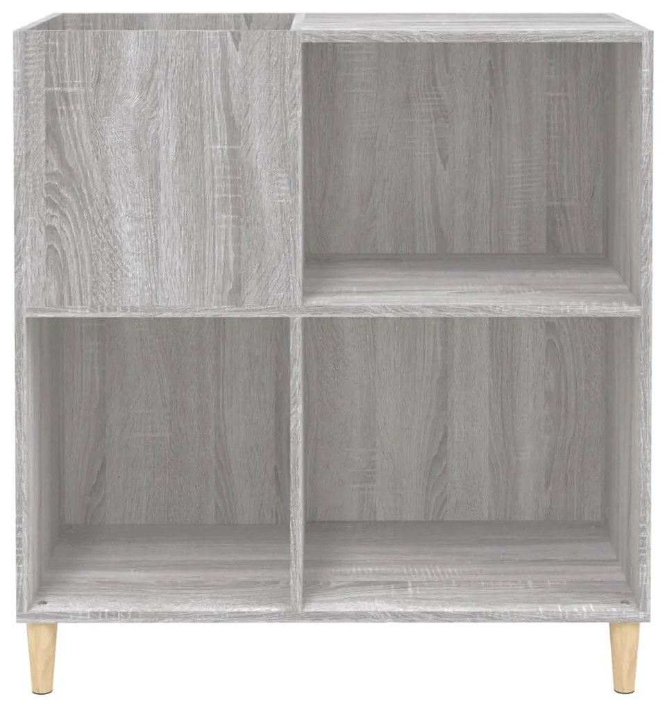 Armário p/ discos 84,5x38x89 cm derivados madeira cinza sonoma