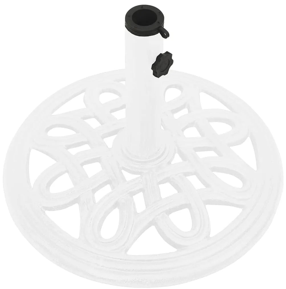 Base para guarda-sol ferro fundido 40x40x32 cm branco