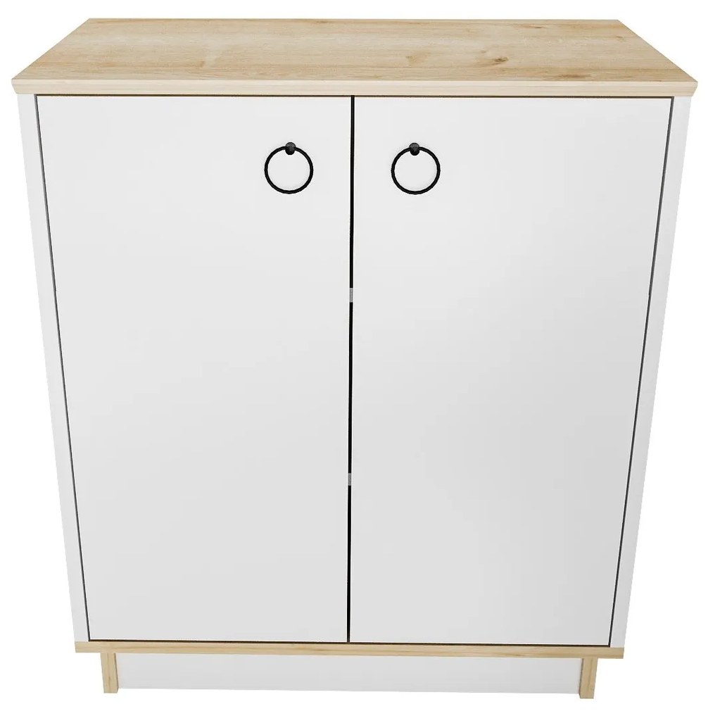Console Nuanse – Branco Carvalho – 72x83,1x42 cm