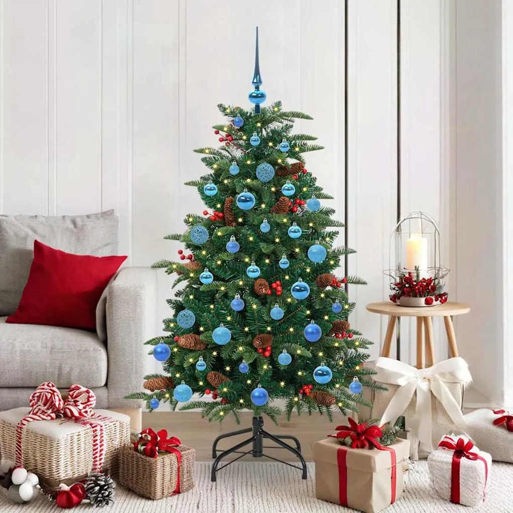 vidaXL Árvore de Natal Artificial Verde 150 cm PVC, Metal e Plástico