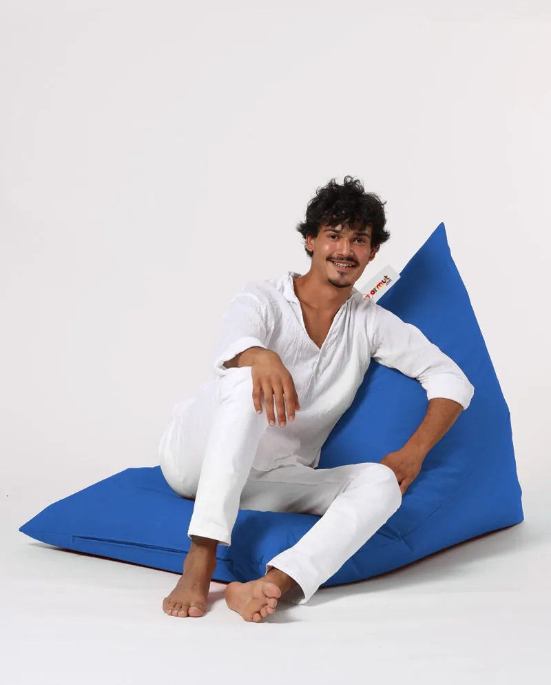 Puff de Jardim Pyramid Big Bed – Azul – 145x90x35 cm | Tribo Home