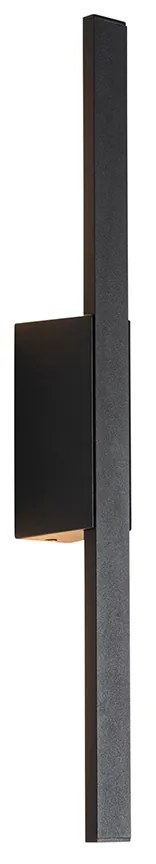 Candeeiro de parede exterior moderno preto com LED incl. IP54 - Jamal Moderno