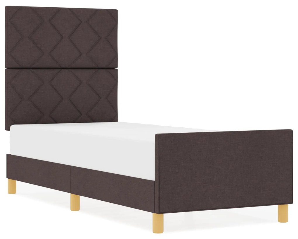 Estrutura de Cama vidaXL Castanho 80x200 cm em Tecido