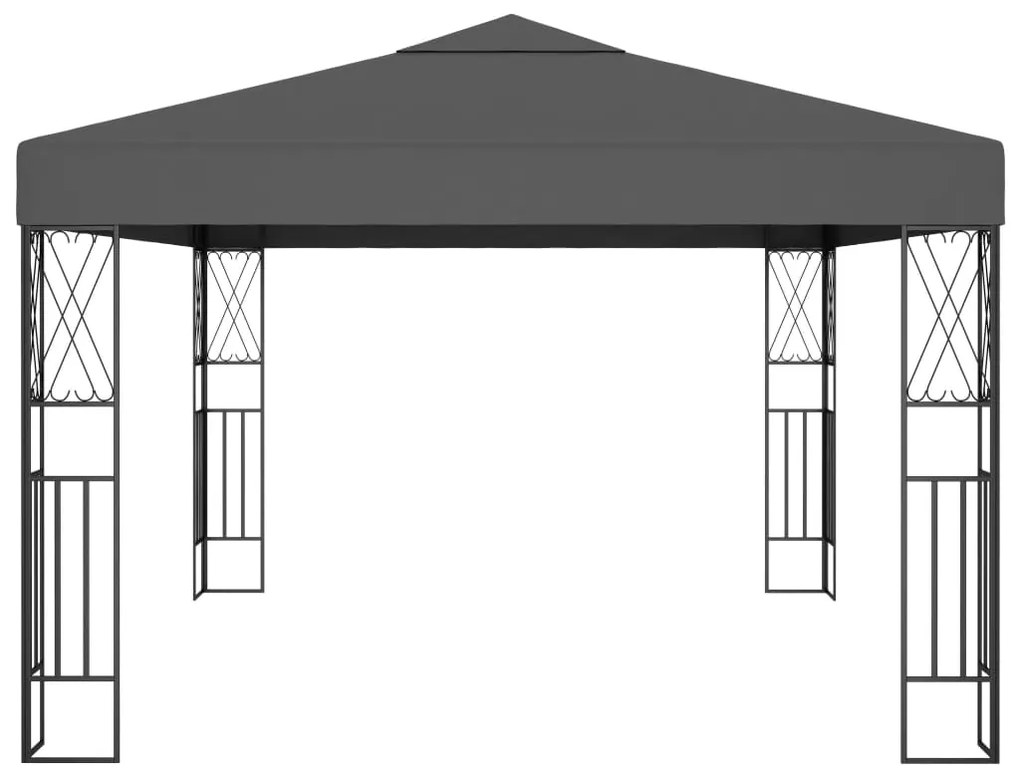 Gazebo 3x4 m tecido antracite