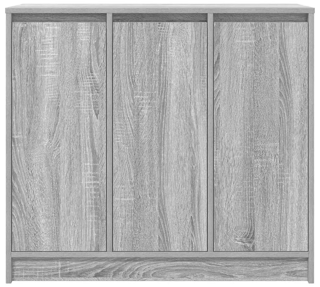 Aparador 85x34x76 cm derivados de madeira cinzento sonoma