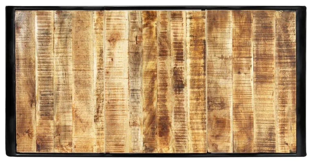 Mesa de jantar 180x90x76 cm madeira de mangueira maciça áspera