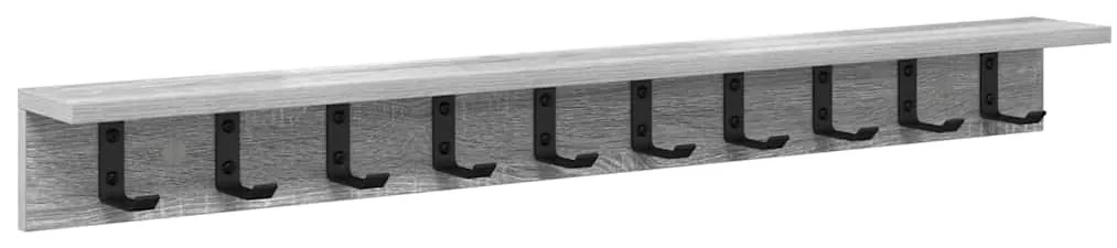 Cabideiro de Parede Sonoma cinzento 100 x 10.5 x 10.5 cm
