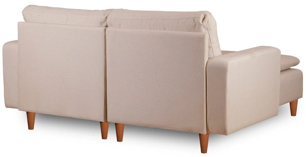 Sofá de Canto Lungo – Creme – 180 cm