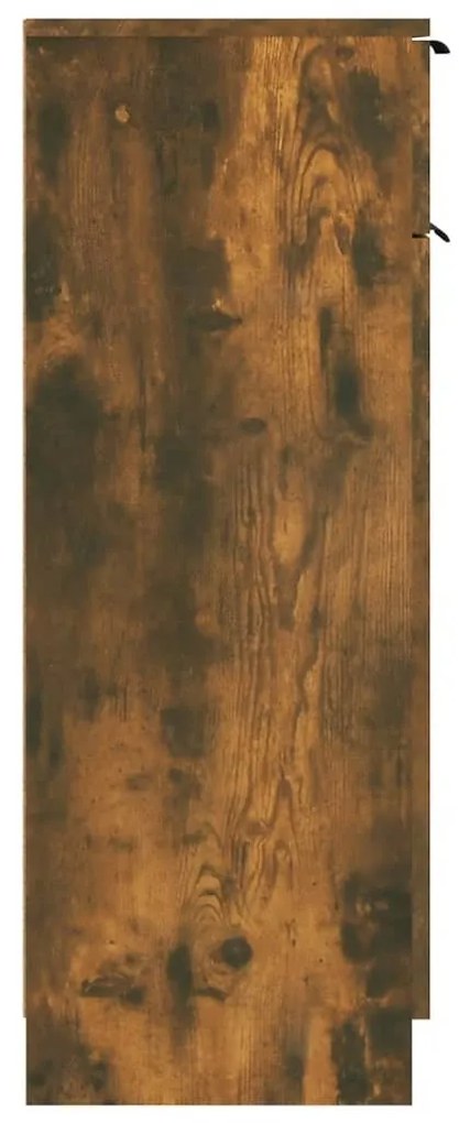 Armário de casa de banho 32x34x90 cm madeira carvalho fumado