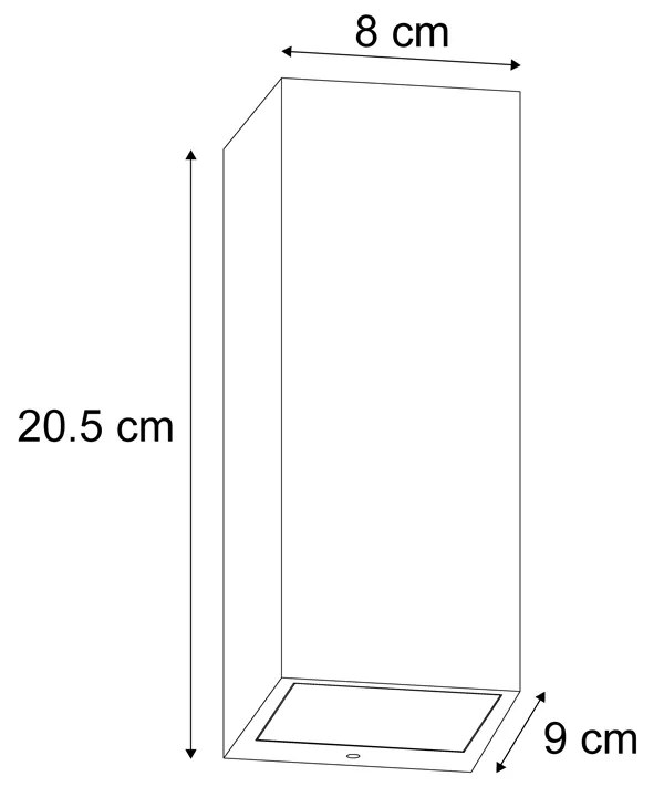 Candeeiro de Parede Moderno Verde Escuro 2-Luzes GU10 70mm IP54 - Baleno Moderno