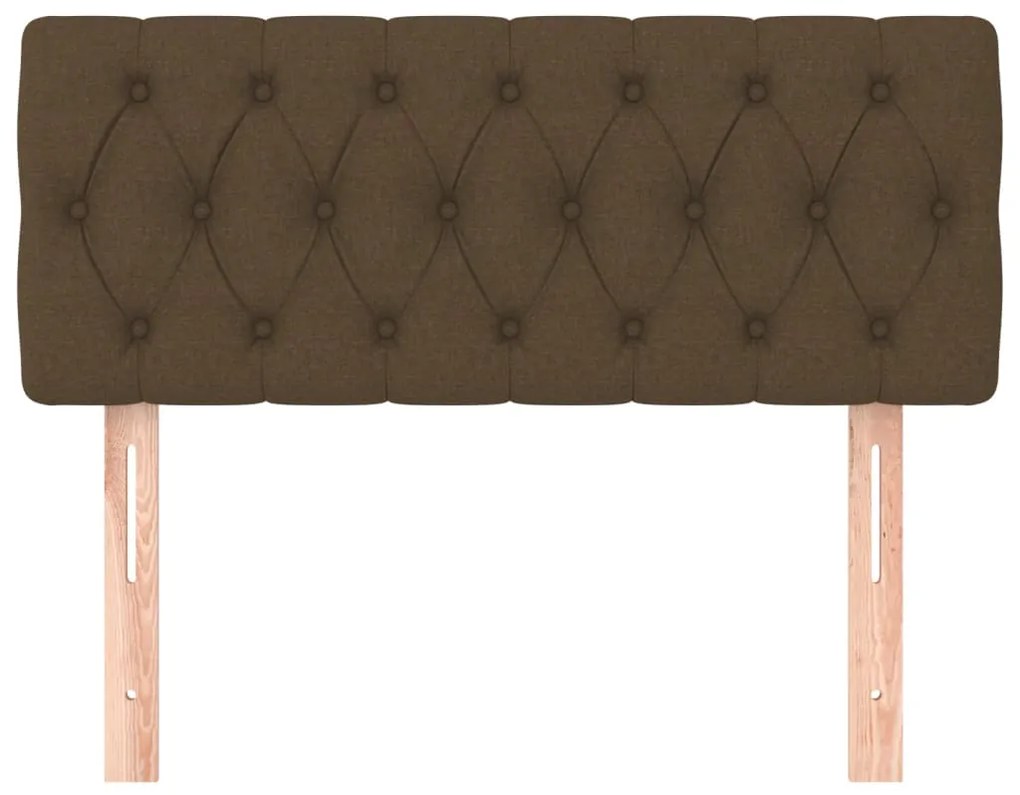 Cabeceira de cama tecido 90x7x78/88 cm castanho