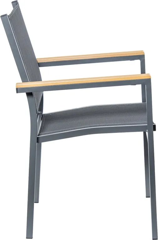 Conjunto Jardim 74615/74616 (mesa + 6 cadeiras | metal + polipropileno)