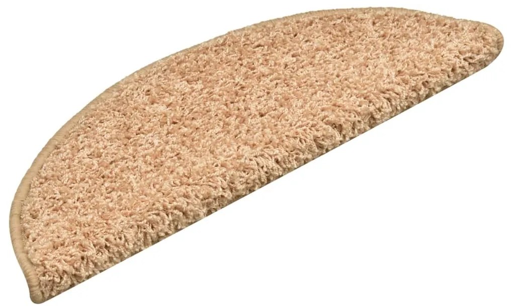 Tapete/carpete para degraus 15 pcs 56x17x3 cm dourado