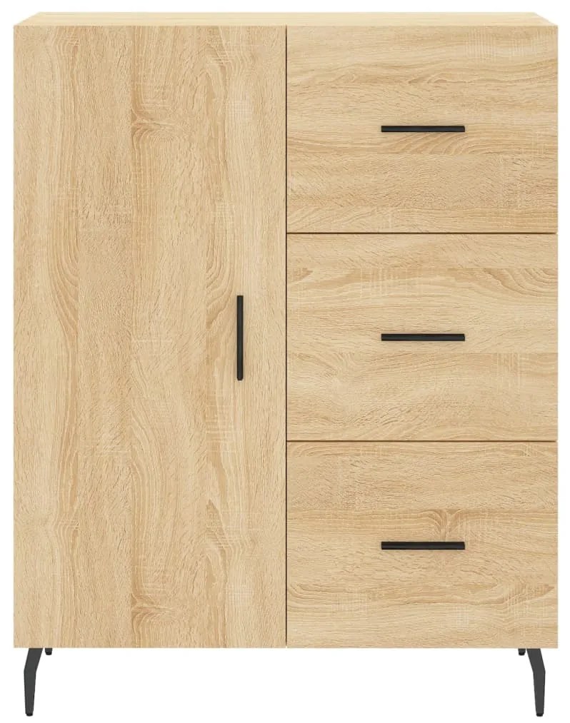 Armário alto 69,5x34x180 cm derivados de madeira cor sonoma