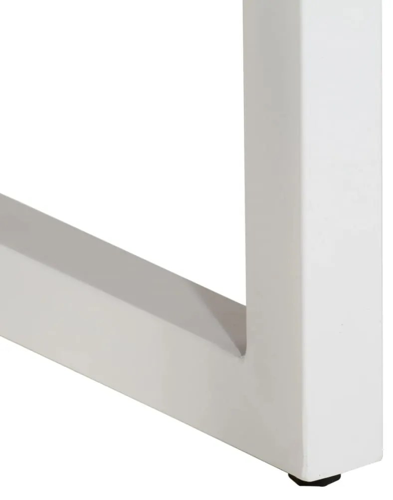 Mesa consola 110x35x76 cm mangueira maciça/ferro castanho