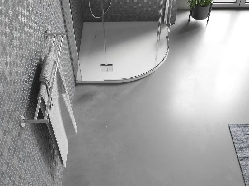 Mexen Bert base de duche semicircular SMC 80 x 80 cm, branco - 4KR108080